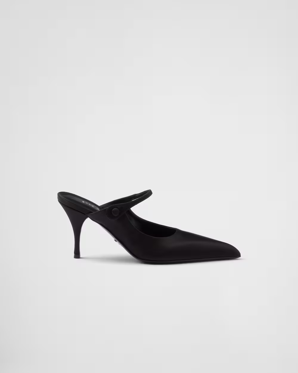 Satin high-heeled mules